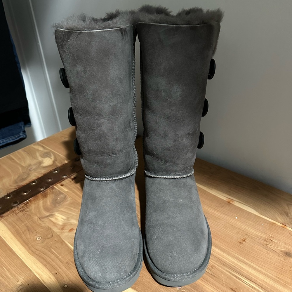 UGG Women's Charcoal Button Boots